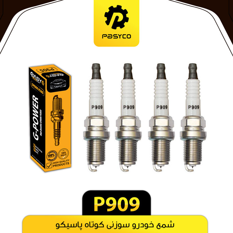 شمع سوزنی کوتاه K7RT1 پاسیکو بسته چهار عددی